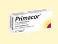 Opakowanie leku Primacor 10 mg, zawierające 28 tabletek powlekanych.