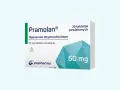 Opakowanie leku Pramolan 50 mg. Warto zapoznać się z ulotką dotyczącą pramolan dawkowanie.