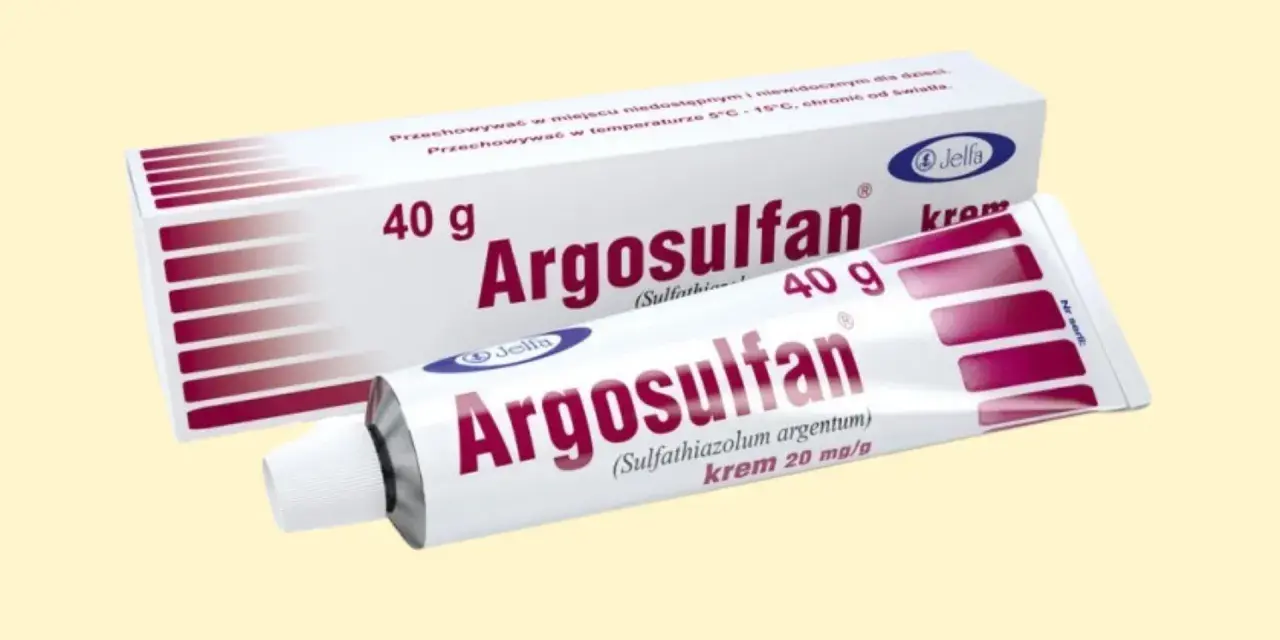 Krem Argosulfan w tubce i kartoniku, 40 g. Skuteczny w leczeniu ran.