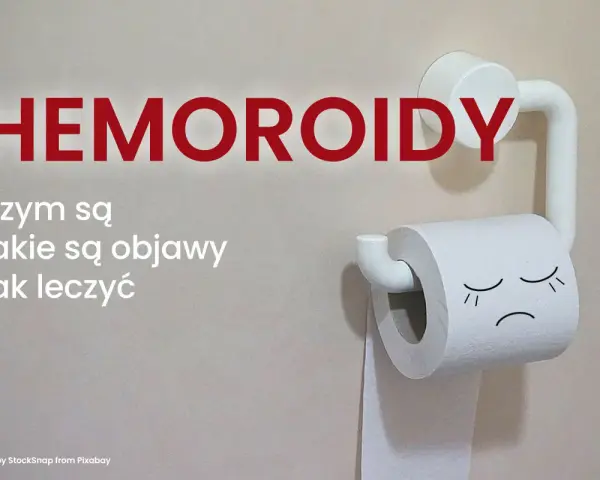 Hemoroidy wyleczyłam! Dowiedz się, czym są, jakie są objawy i jak leczyć. Smutna rolka papieru toaletowego symbolizuje problem.
