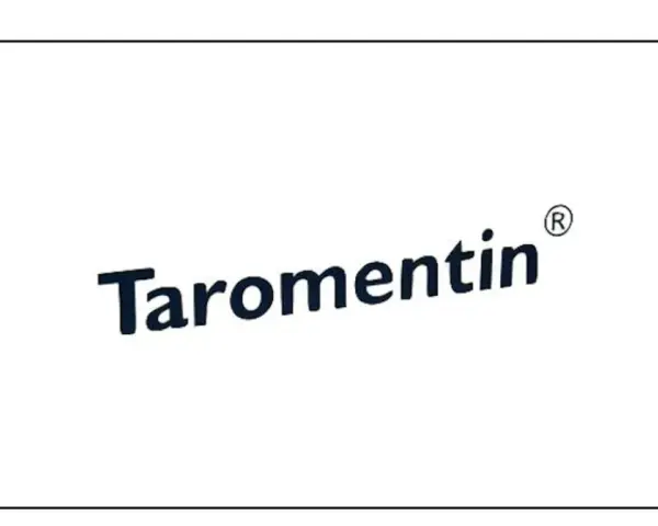 Napis Taromentin z zarejestrowanym znakiem towarowym.