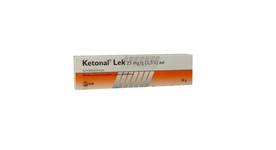 Ketonal Lek żel 25 mg/g, 50g. Działa przeciwzapalnie i przeciwbólowo. Idealny na ból stawów i mięśni, wsparcie w diecie opokan keto.