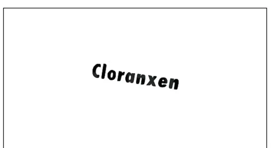 Napis "Cloranxen" na białym tle.