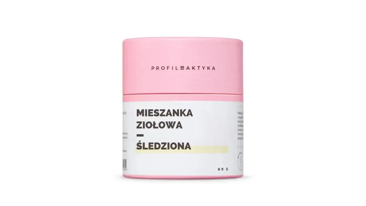 Różowe opakowanie z napisem 